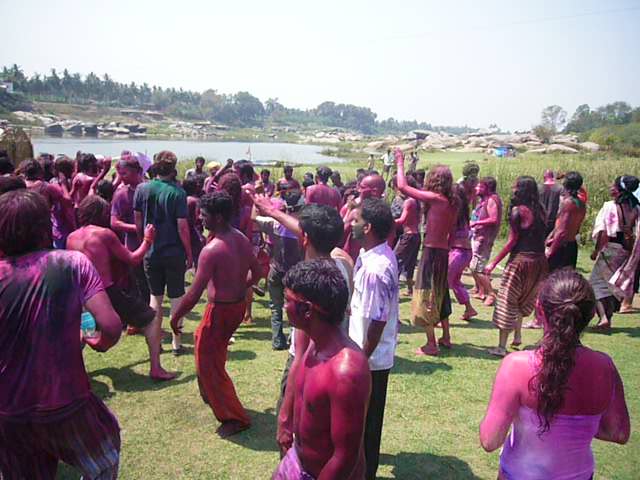 India 2010 - Hampi - Virupapur Gaddi - Holi Festival